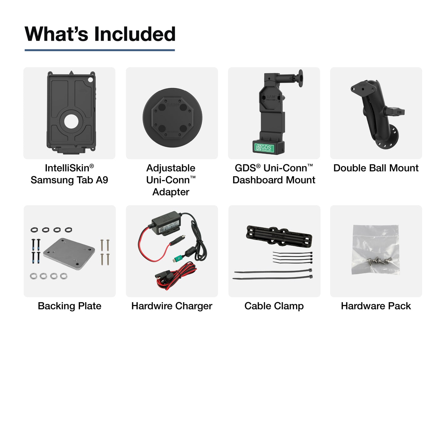 GDS® Uni-Conn™ Vehicle Bundle for Samsung Tab A11