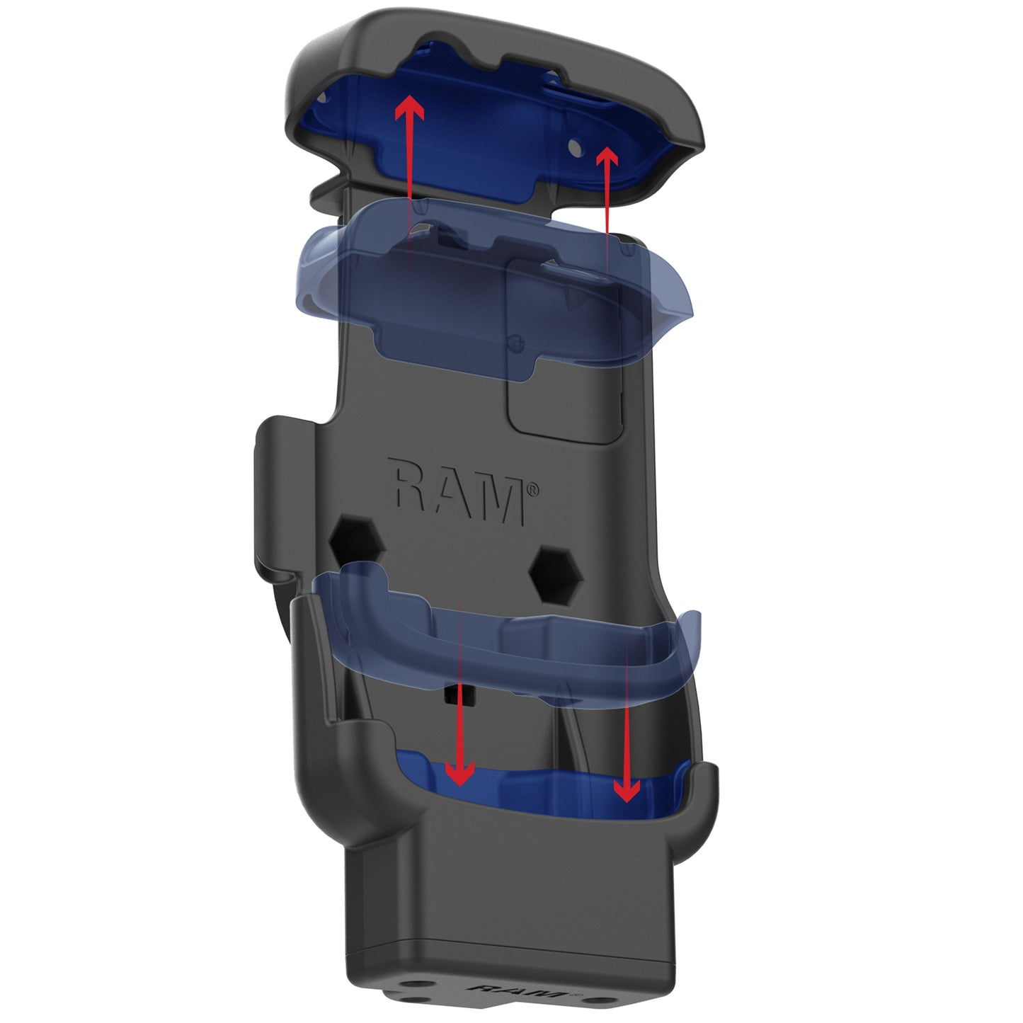 RAM® Locking Form-Fit Powered Dock for Zebra TC22 & TC27 without Boot