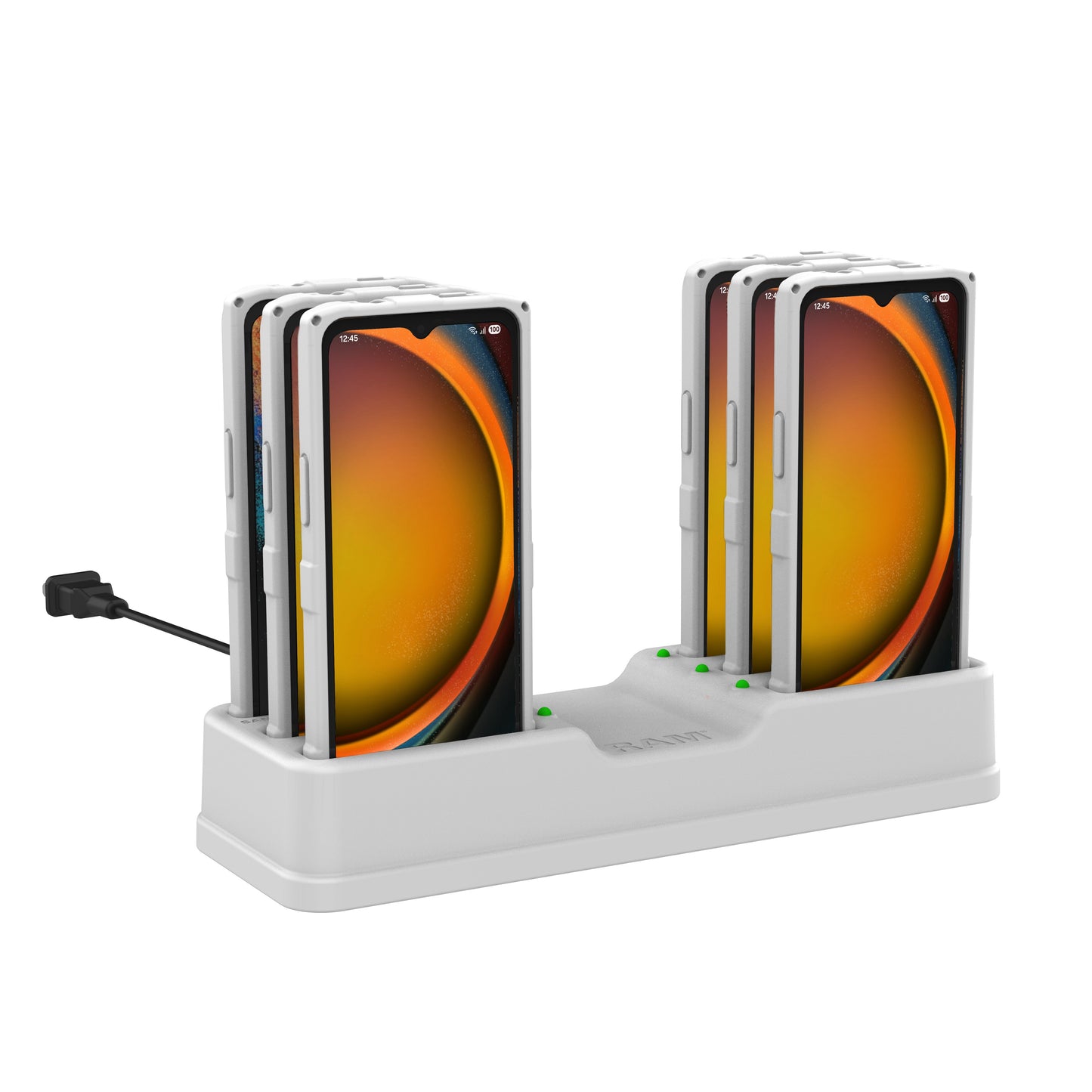 RAM® 6-Port Dock for XCover7, 7 Pro &amp; 6 Pro with OEM or RAM® Skin™ Gray