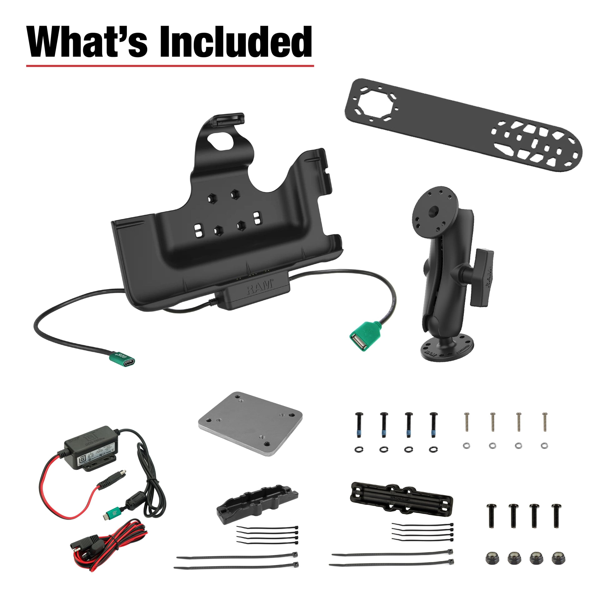 RAM® Aina PTT Voice Responder Vehicle Bundle for Samsung Tab Active4 Pro