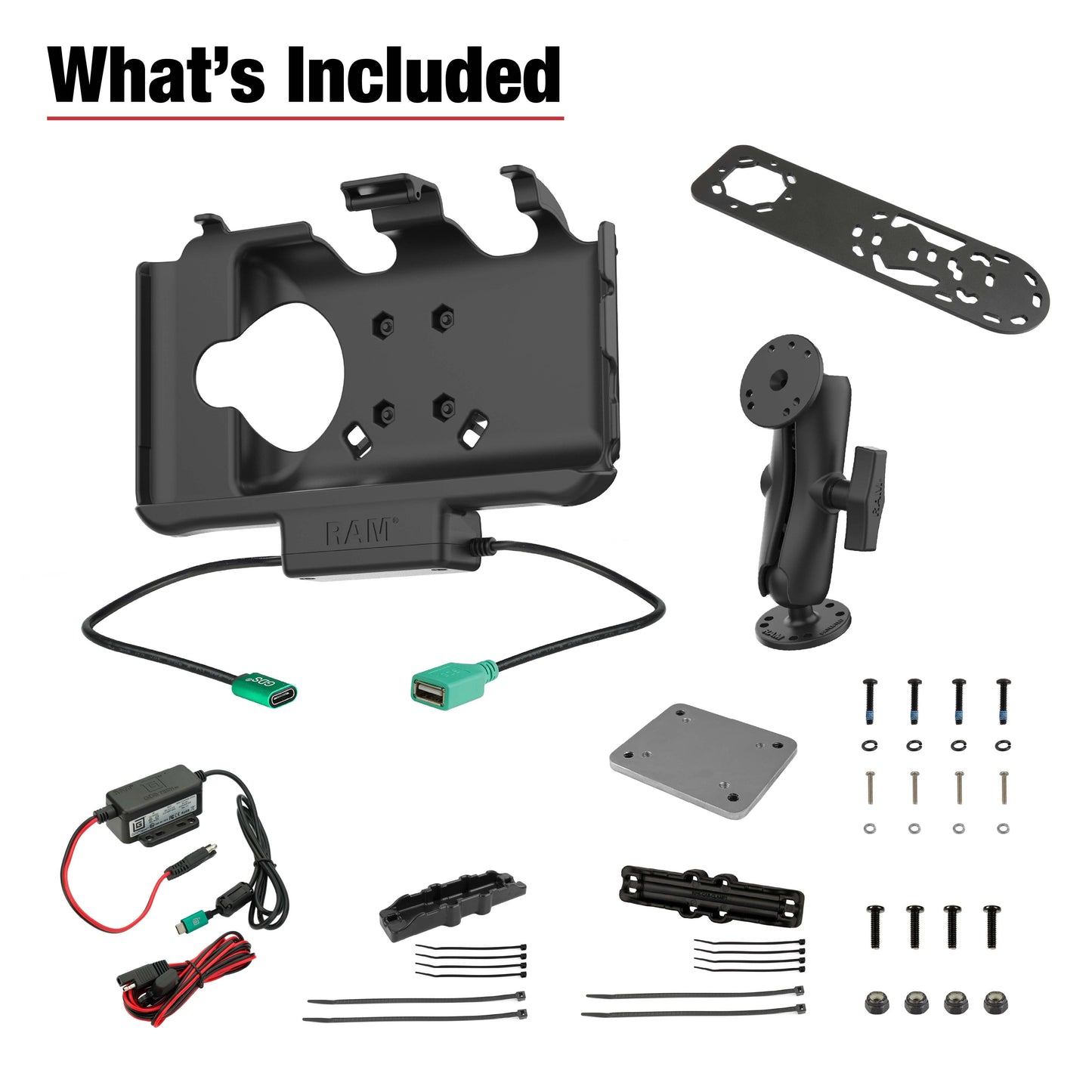 RAM® Aina PTT Voice Responder Vehicle Bundle for Samsung Tab Active5