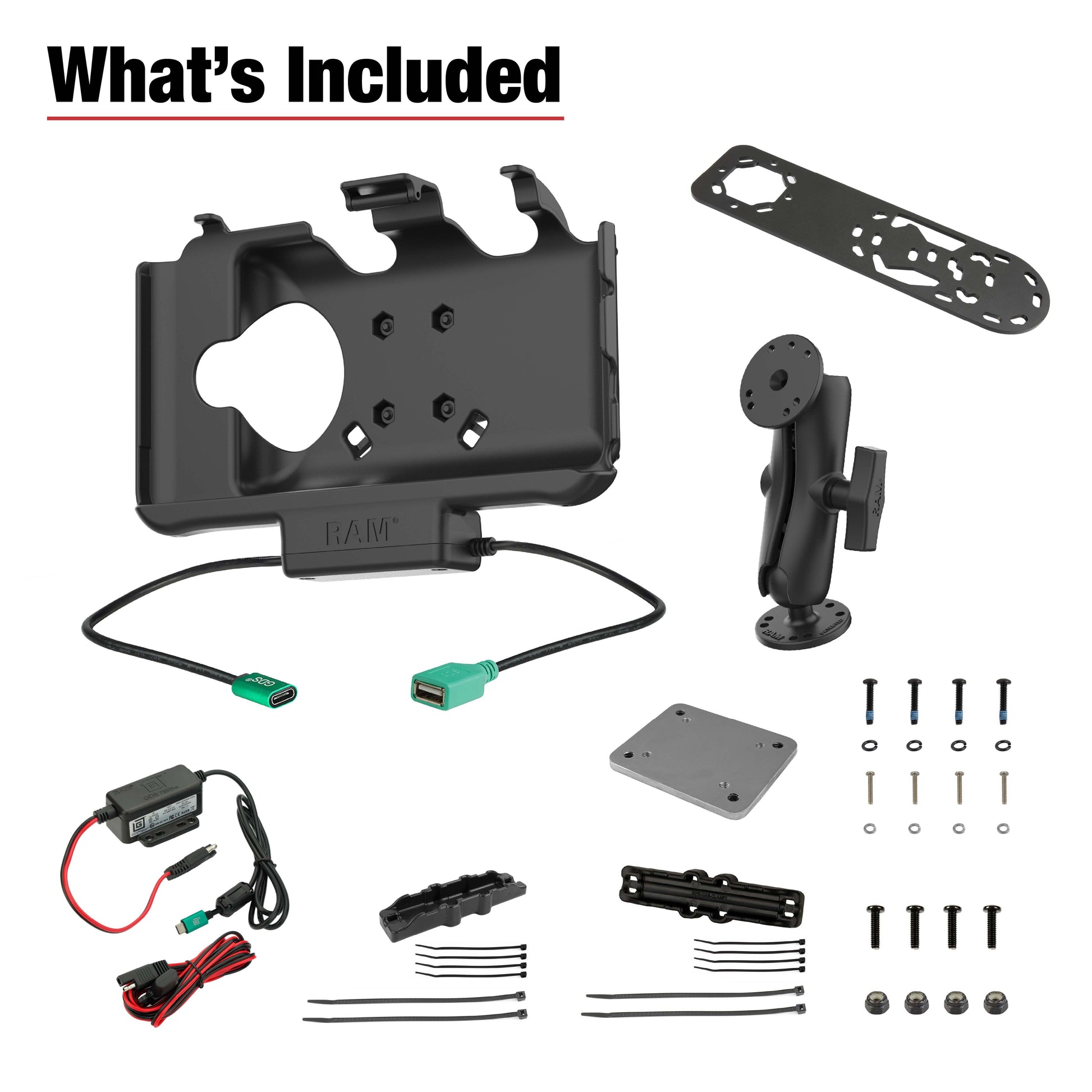 RAM® Aina PTT Voice Responder Vehicle Bundle for Samsung Tab Active5