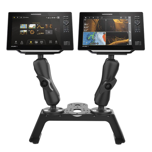 RAM® Fishfinder Deck Kit with Dual Humminbird Helix 8-10 & XPLORE Mount