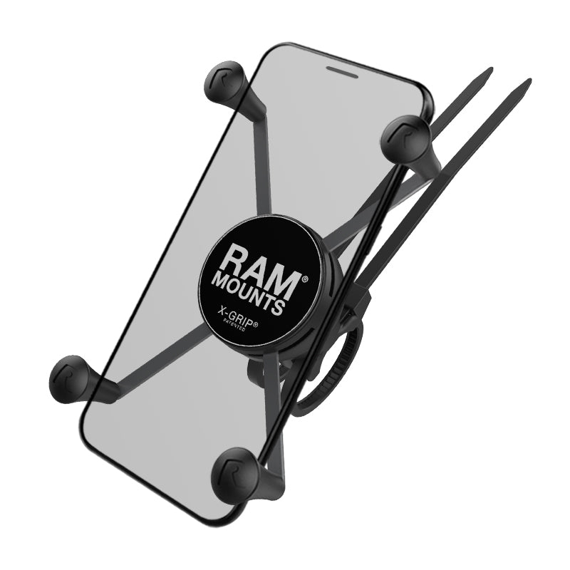 RAM® X-Grip® Large Phone Mount with RAM® EZ-On/Off™ Bicycle Base