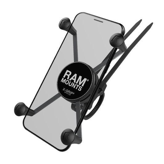 RAM® X-Grip® Large Phone Mount with RAM® EZ-On/Off™ Bicycle Base