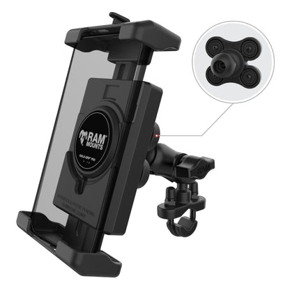 RAM® Quick-Grip™ Pro XL Vibration Damping Phone Mount with U-Bolt Base