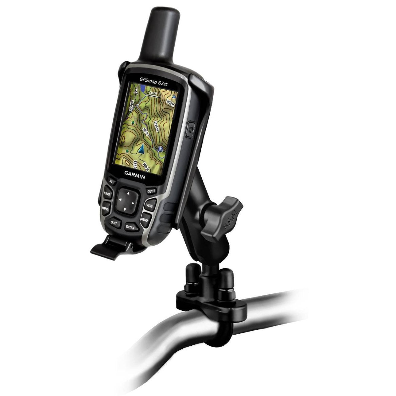 RAM Mounts Handlebar U-Bolt Mount for Garmin GPS 12 Series
