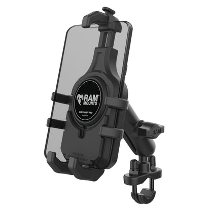 RAM® Quick-Grip™ Pro Phone Mount with Handlebar U-Bolt Base - Medium