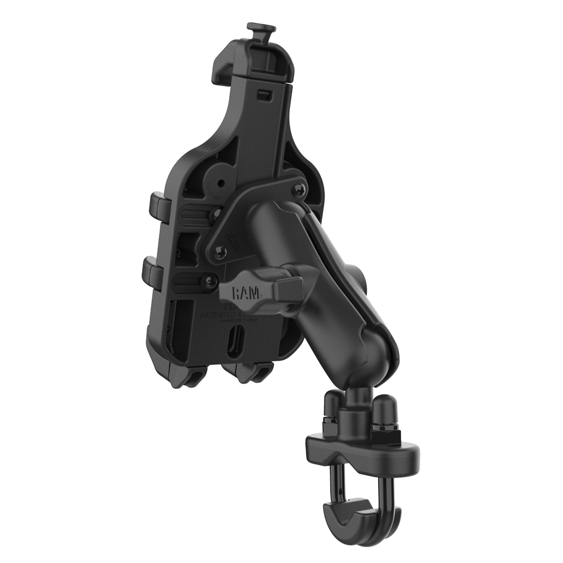 RAM® Quick-Grip™ Pro Phone Mount with Handlebar U-Bolt Base - Medium