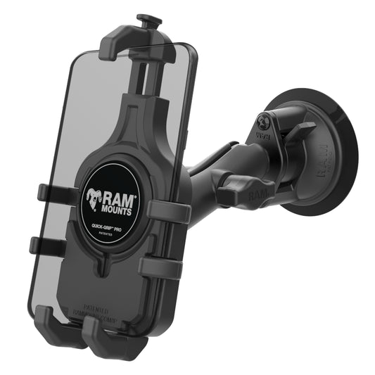 RAM® Quick-Grip™ Pro Phone Mount with Twist-Lock™ Suction Cup - Medium