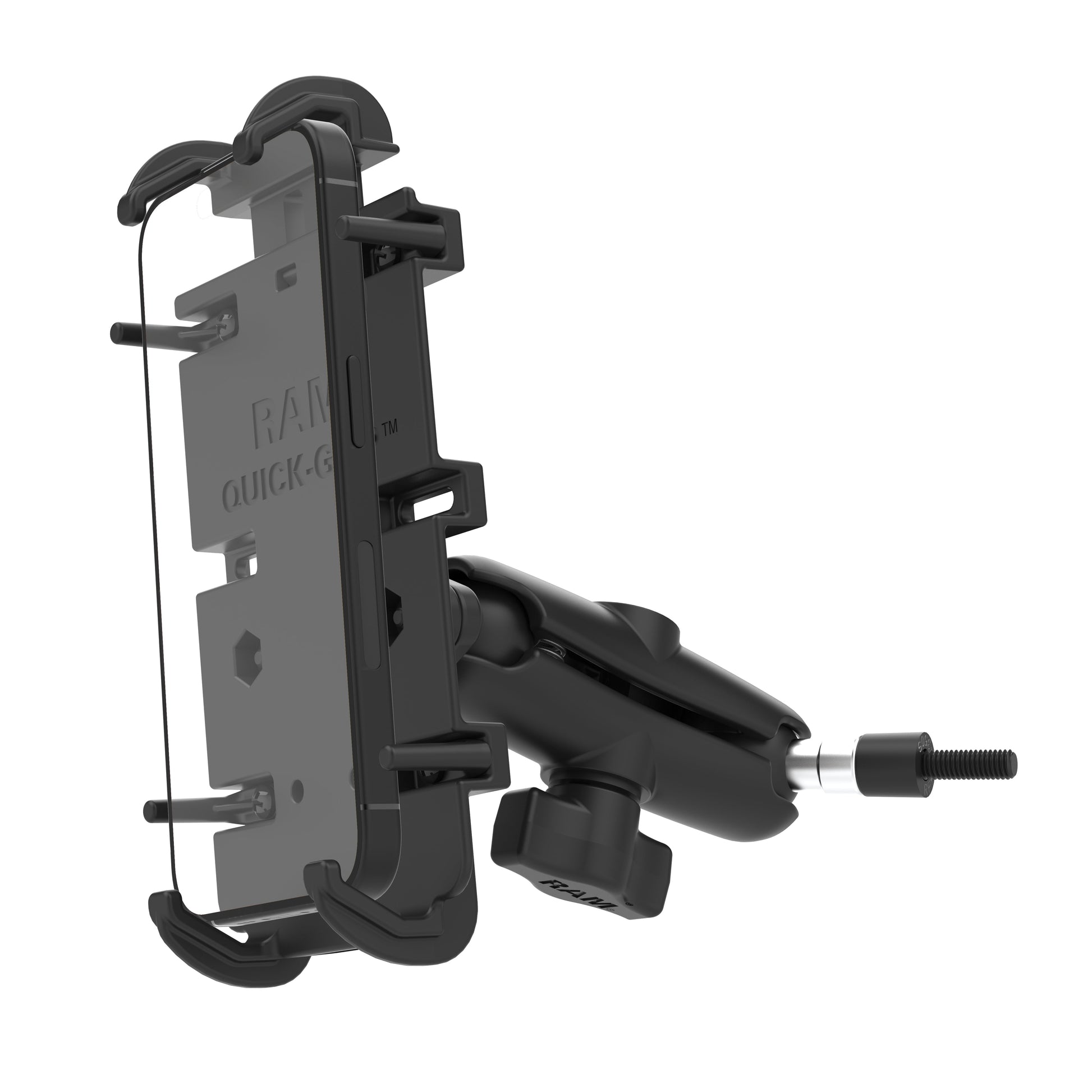 RAM® Quick-Grip™ XL Phone Mount with Grab Handle & A-Pillar M6 Bolt Base