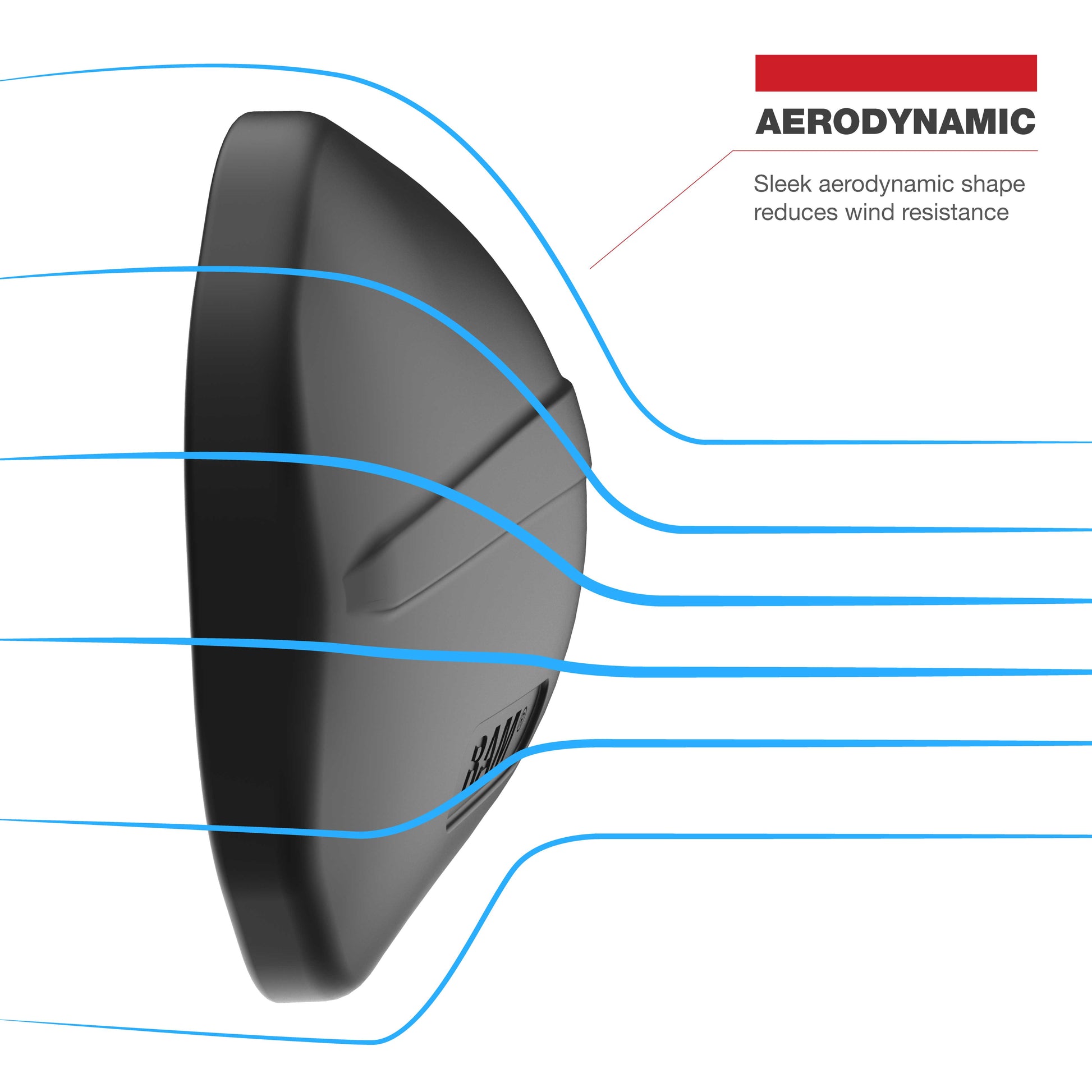 RAM® Tough-Mirror™ Left Mirror with Ball