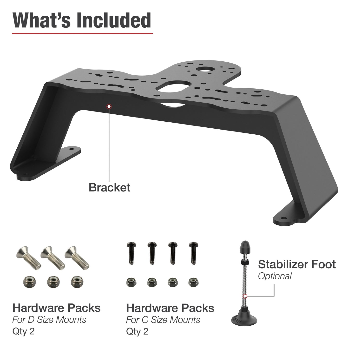 RAM® Heavy Duty Fishfinder Deck Mount