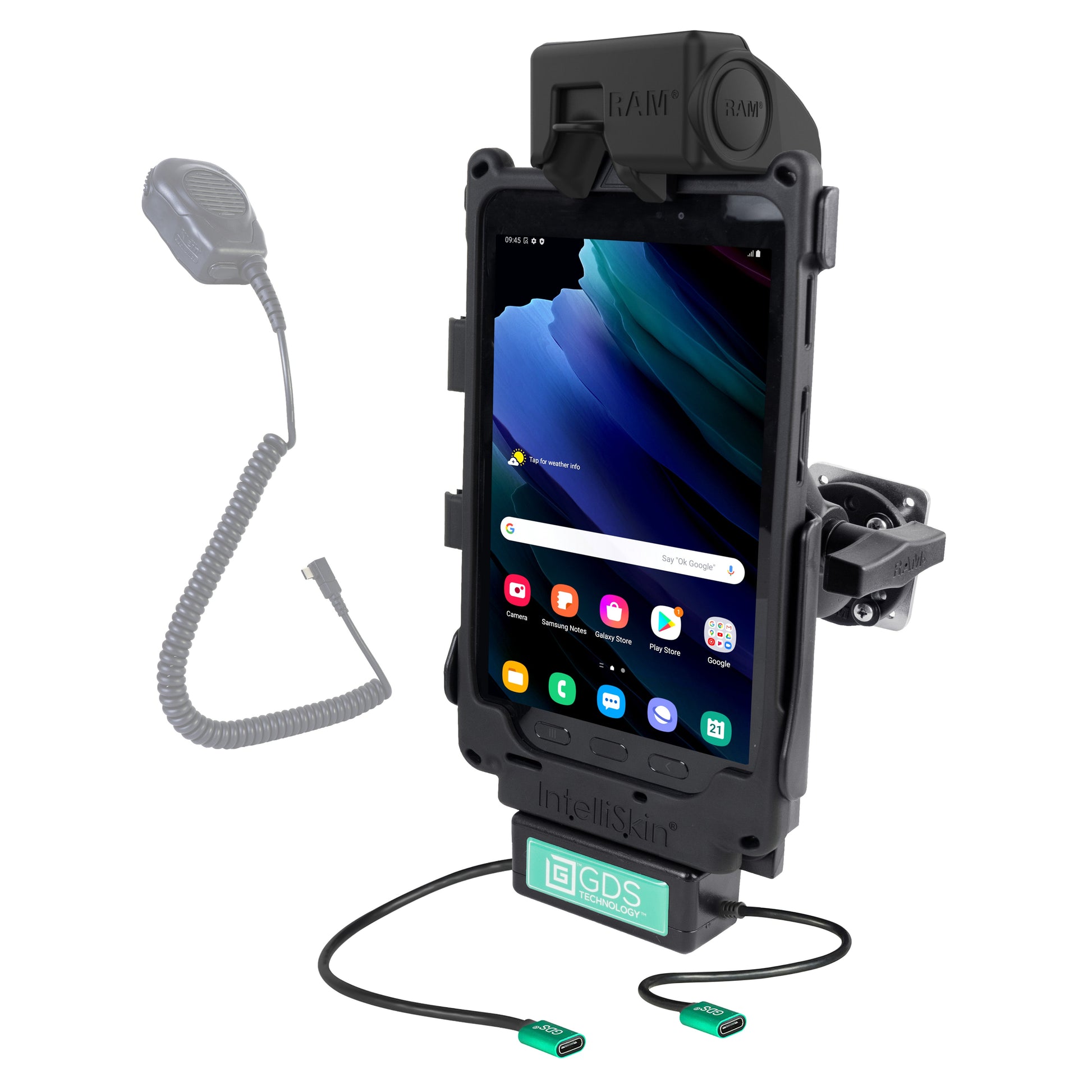 GDS® Uni-Conn™ Vehicle Bundle + Single USB-C for Samsung Tab Active3