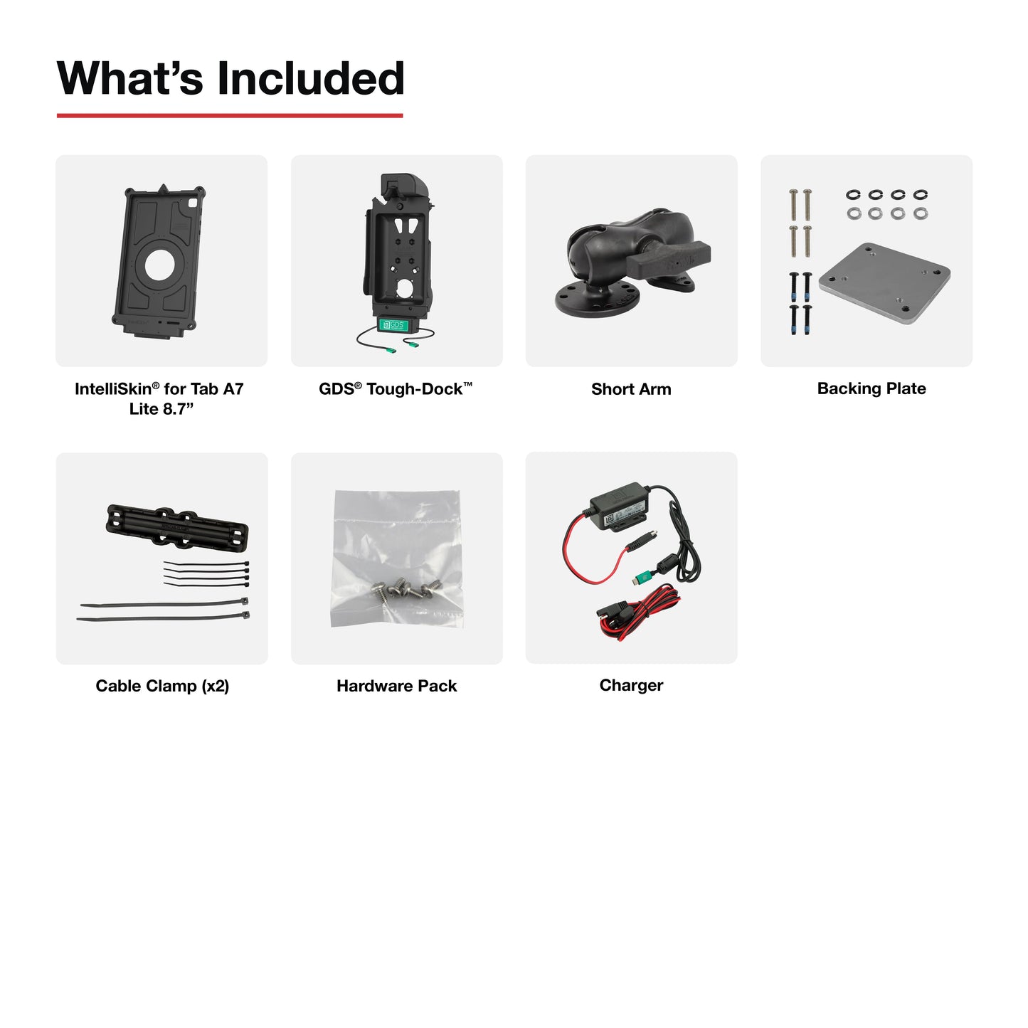 GDS® Uni-Conn™ Vehicle Bundle + Single USB-C for Samsung Tab A7 Lite 8.7