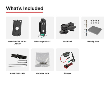 GDS® Uni-Conn™ Vehicle Bundle + Single USB-C for Samsung Tab A7 Lite 8.7