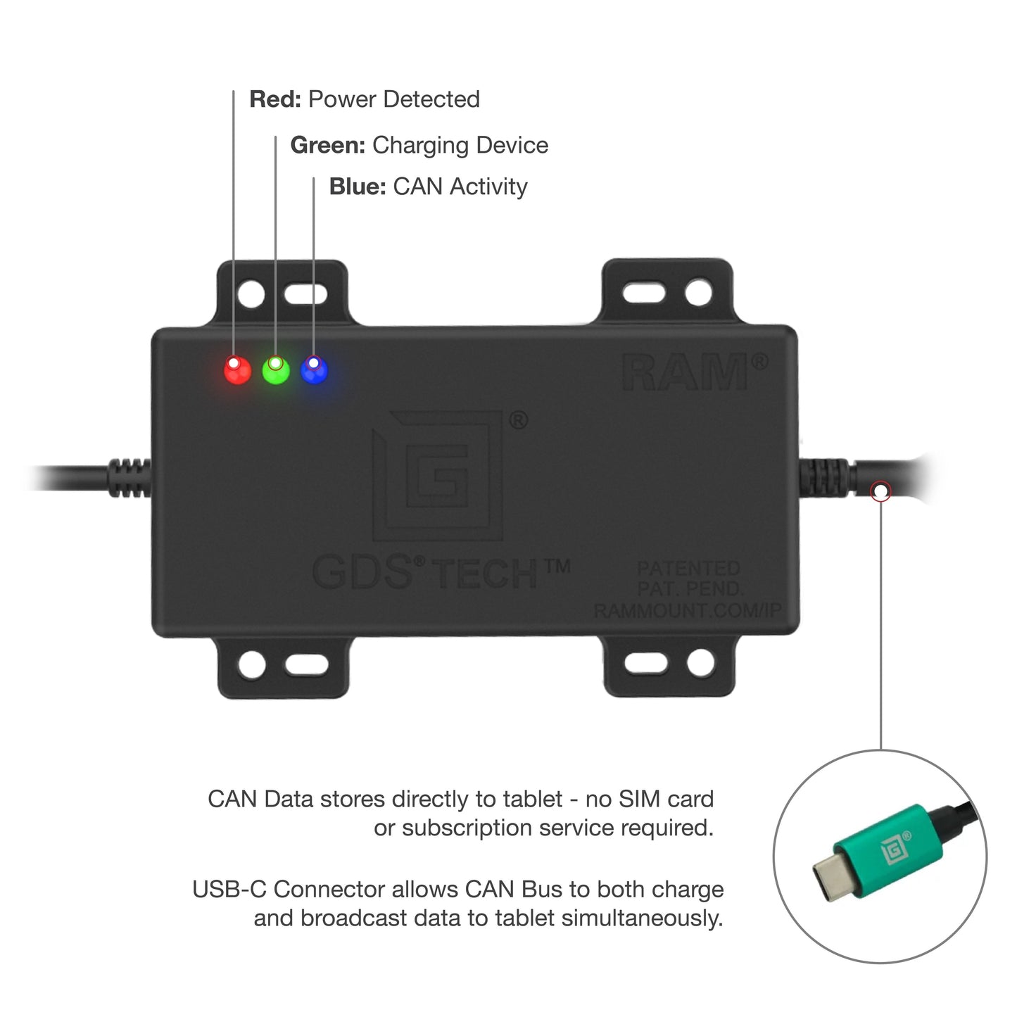 GDS® CAN Bus with RP1226 Connector
