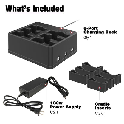 GDS® 6-Port Power + RJ45 Dock for Handhelds with IntelliSkin®