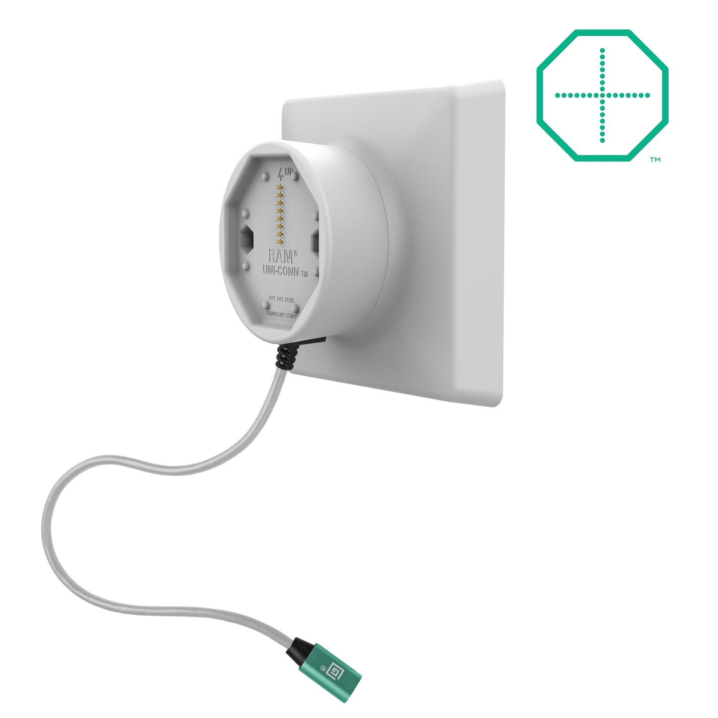 GDS® Uni-Conn™ Powered Dock with USB-C & VESA Adapter - Gray