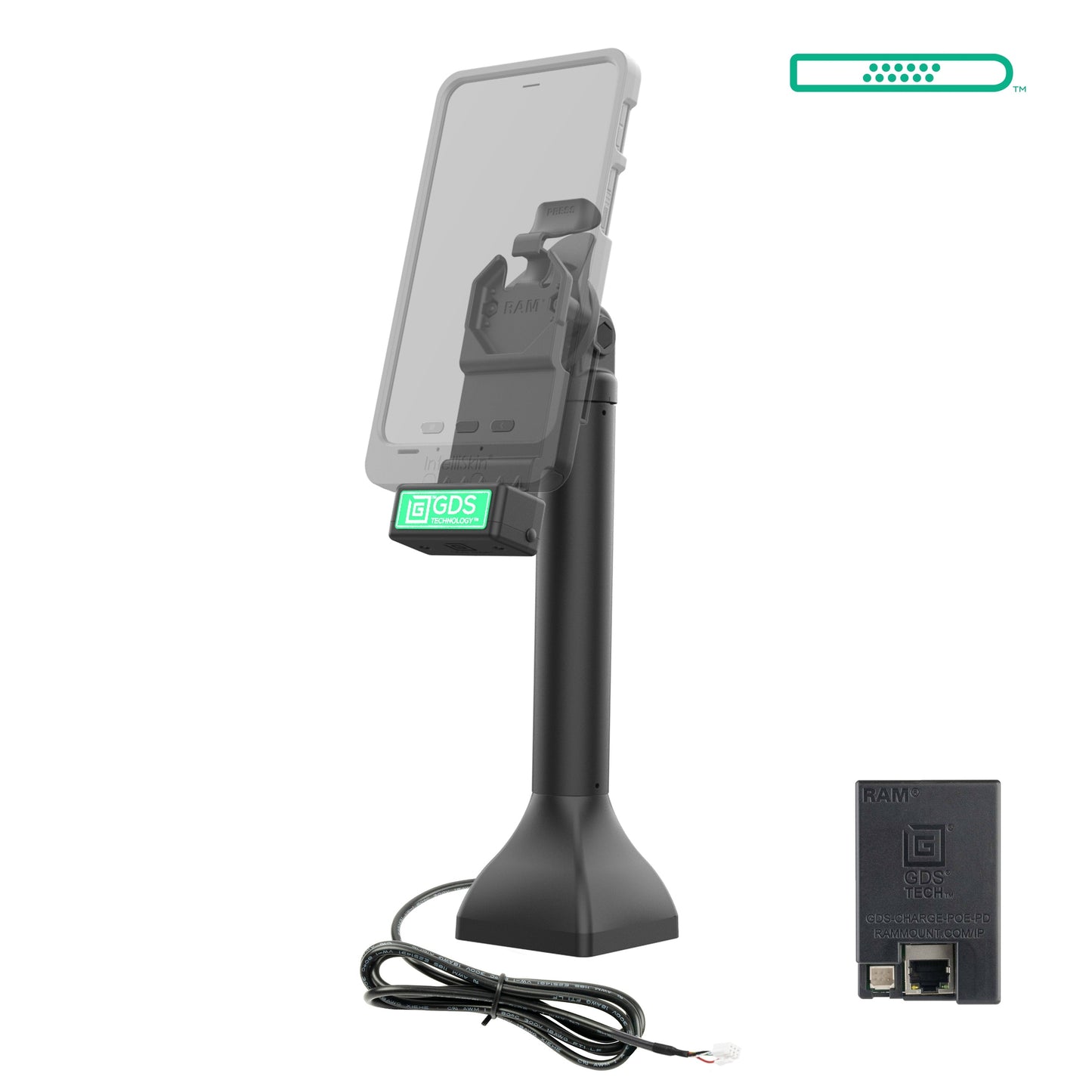 GDS® Uni-Conn™ 14" Pedestal Dock with PoE