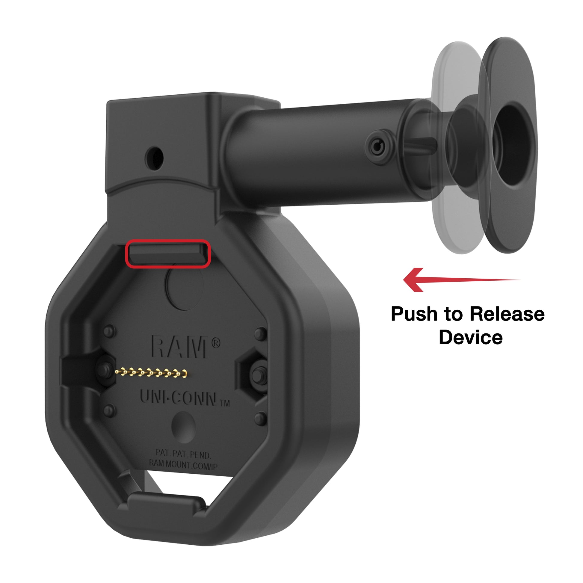 GDS® Uni-Conn™ Powered Locking USB-C Dock with Release Button