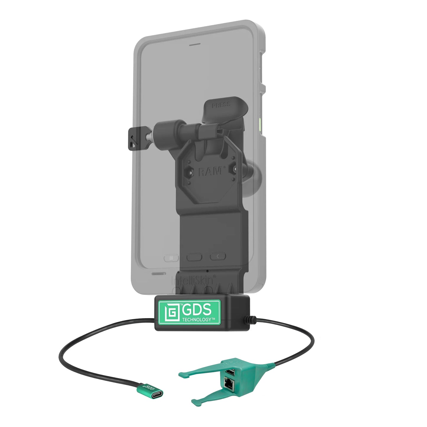 GDS® Uni-Conn™ Left Locking Dock + USB-A & RJ45 with Release Lever