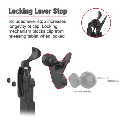 GDS® Uni-Conn™ Left Locking Dock + USB-A & RJ45 with Release Lever