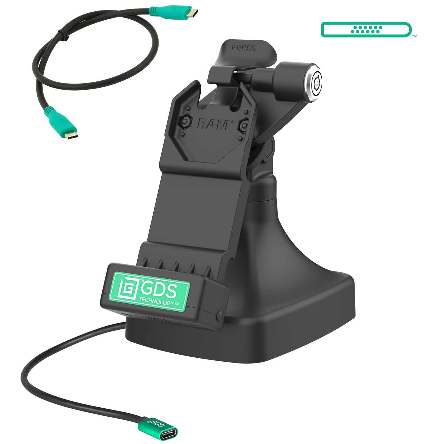 GDS® Uni-Conn™ Locking Tilt & Swivel Dock with USB-C