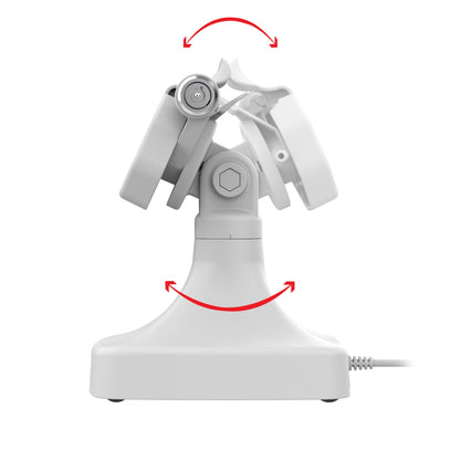 GDS® Uni-Conn™ Powered Locking Tilt & Swivel Dock with PoE + Data - Gray