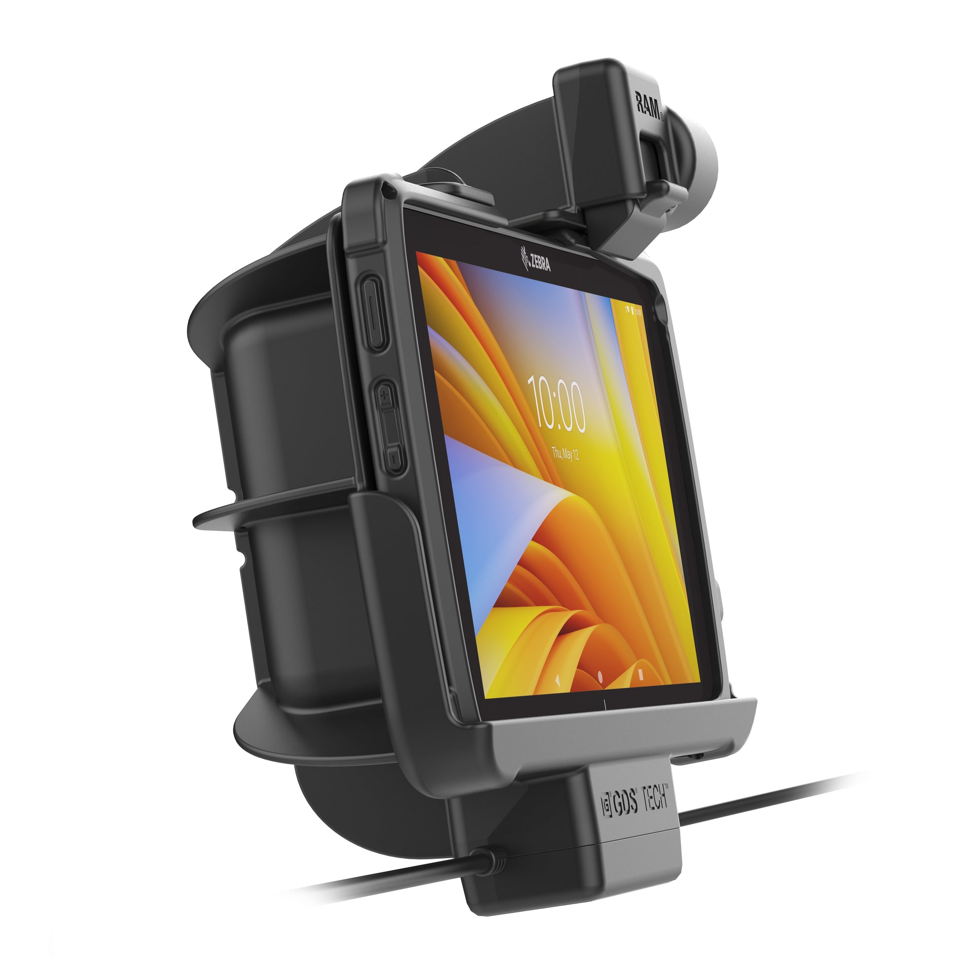 GDS® Power + Dual USB Dock with Latch for Zebra ET401 & ET4x 8"