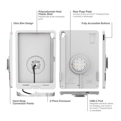 IntelliSkin® Thin-Case™ for iPad 10th &amp; 11th Gen (Rear Pogo Pads) - Gray