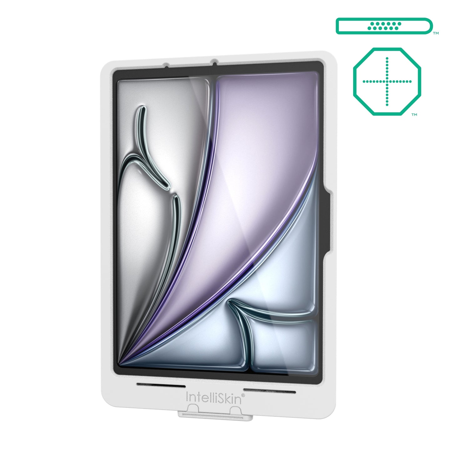 IntelliSkin® Thin-Case™ for iPad Air 11 M2 & M3 D Shape & Rear Pads Gray