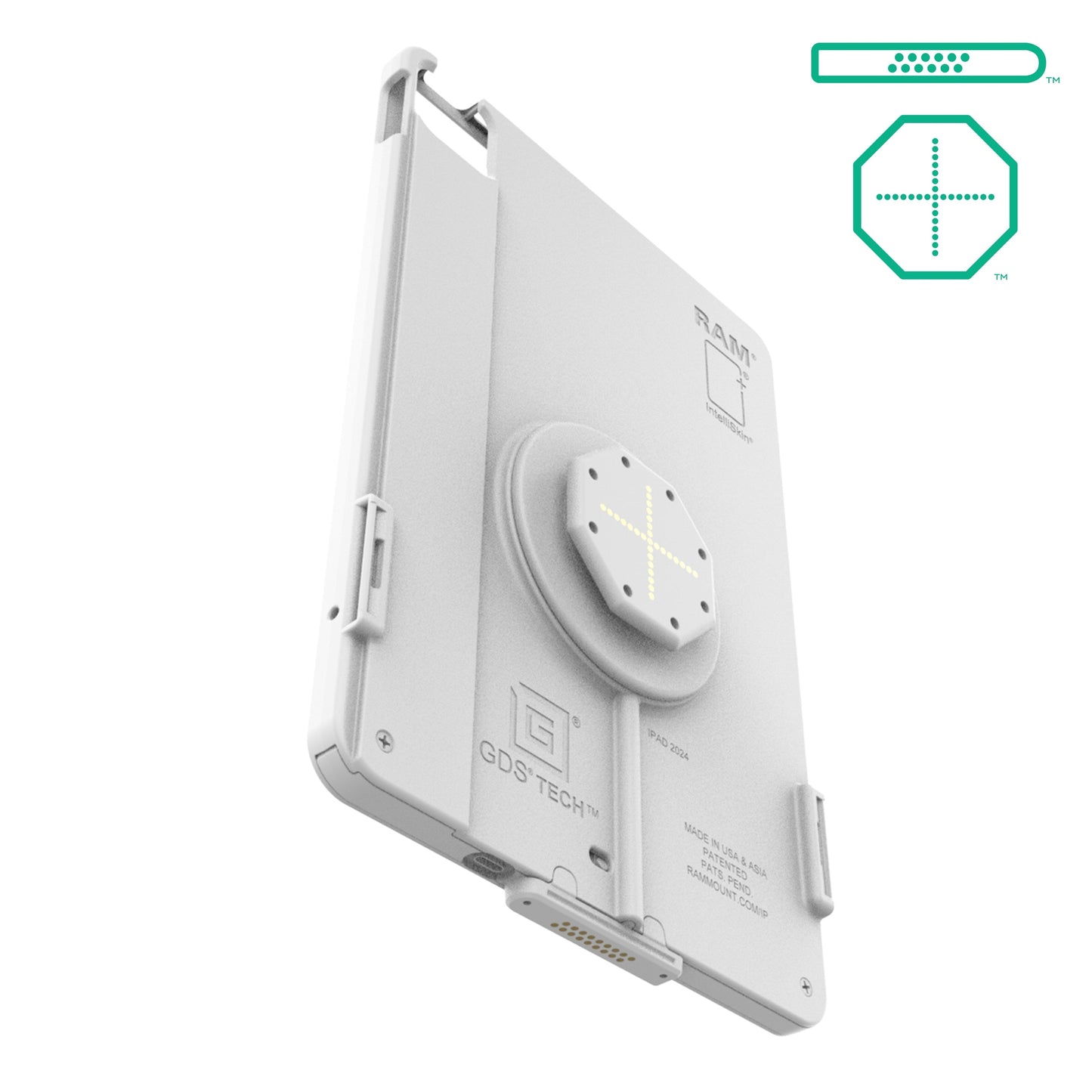 IntelliSkin® Thin-Case™ for iPad Air 11 M2 & M3 D Shape & Rear Pads Gray