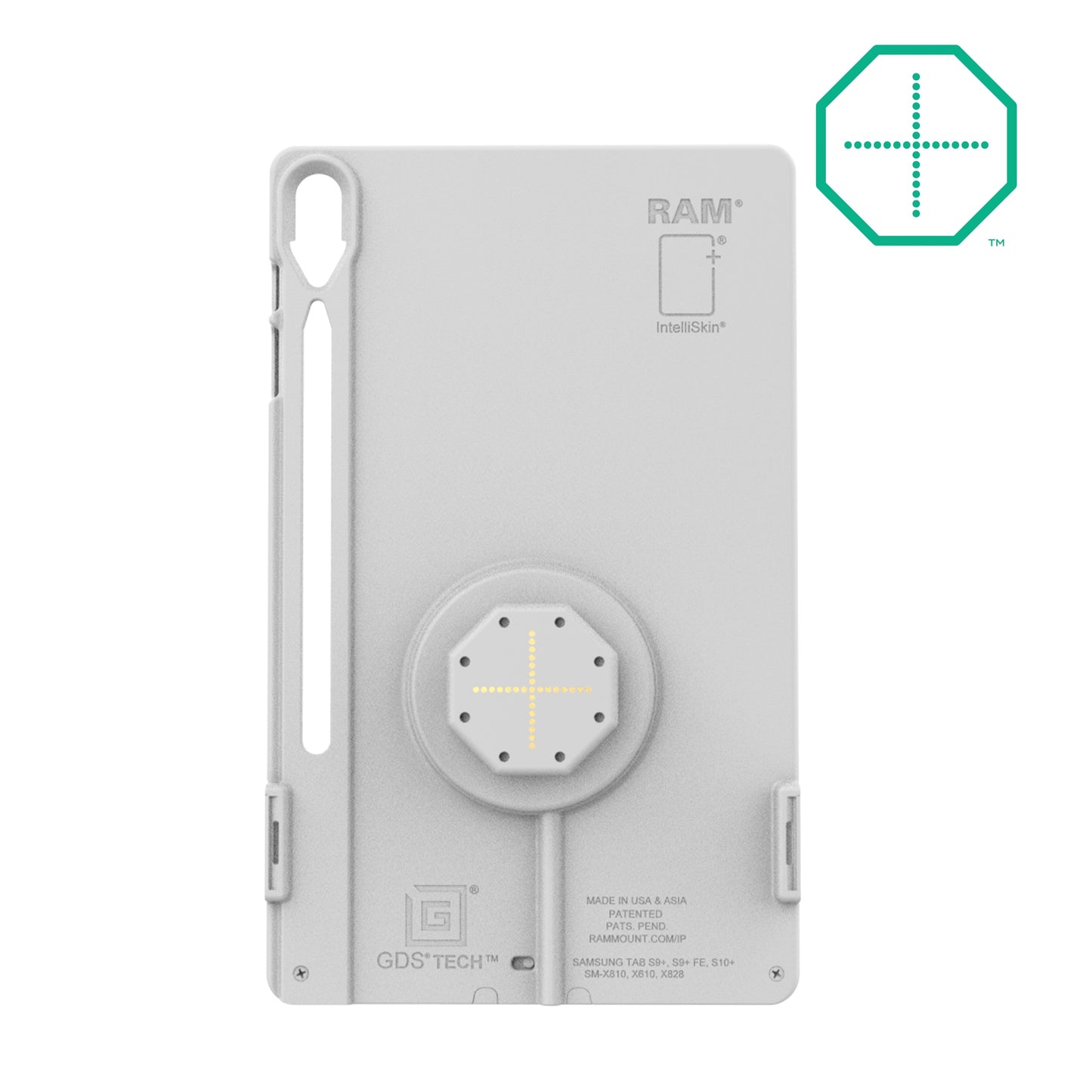 IntelliSkin® Thin-Case™ for Tab S10+, S9+ & S9 FE+ (Rear Pads) - Gray