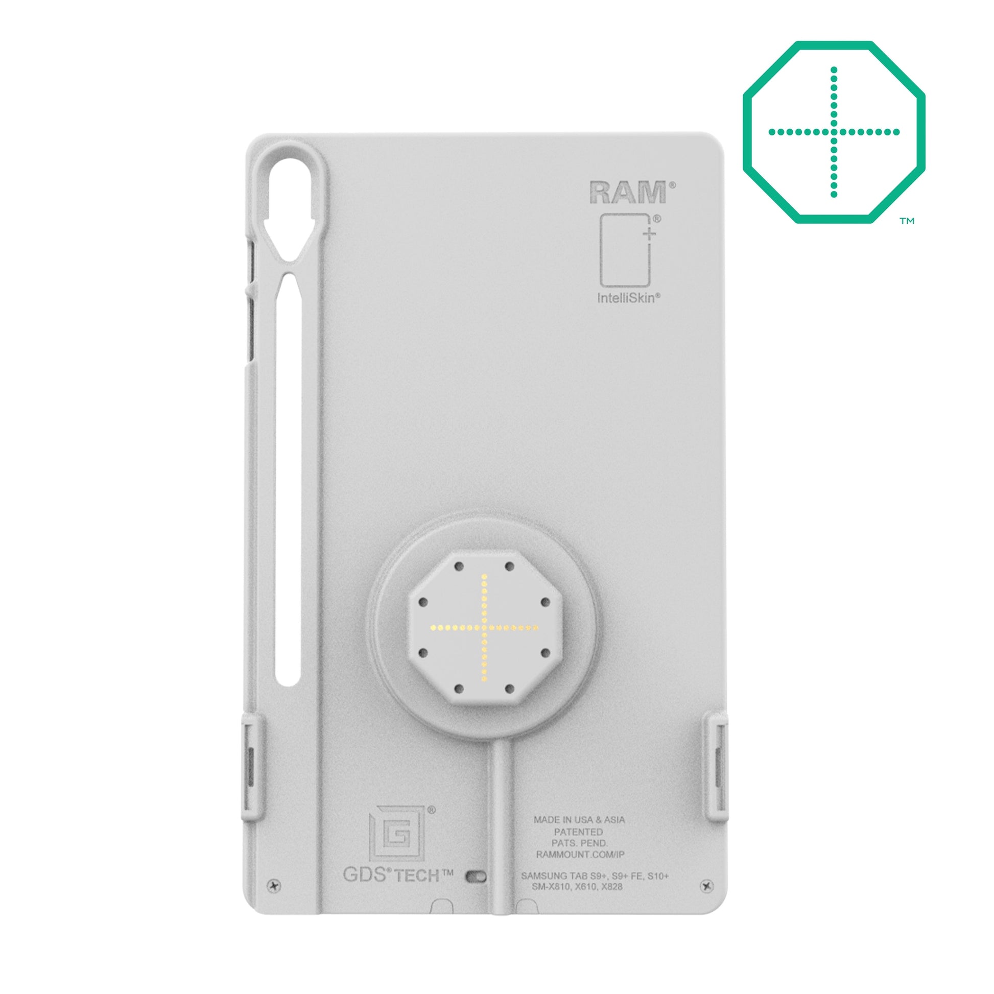 IntelliSkin® Thin-Case™ for Tab S10+, S9+ & S9 FE+ (Rear Pads) - Gray