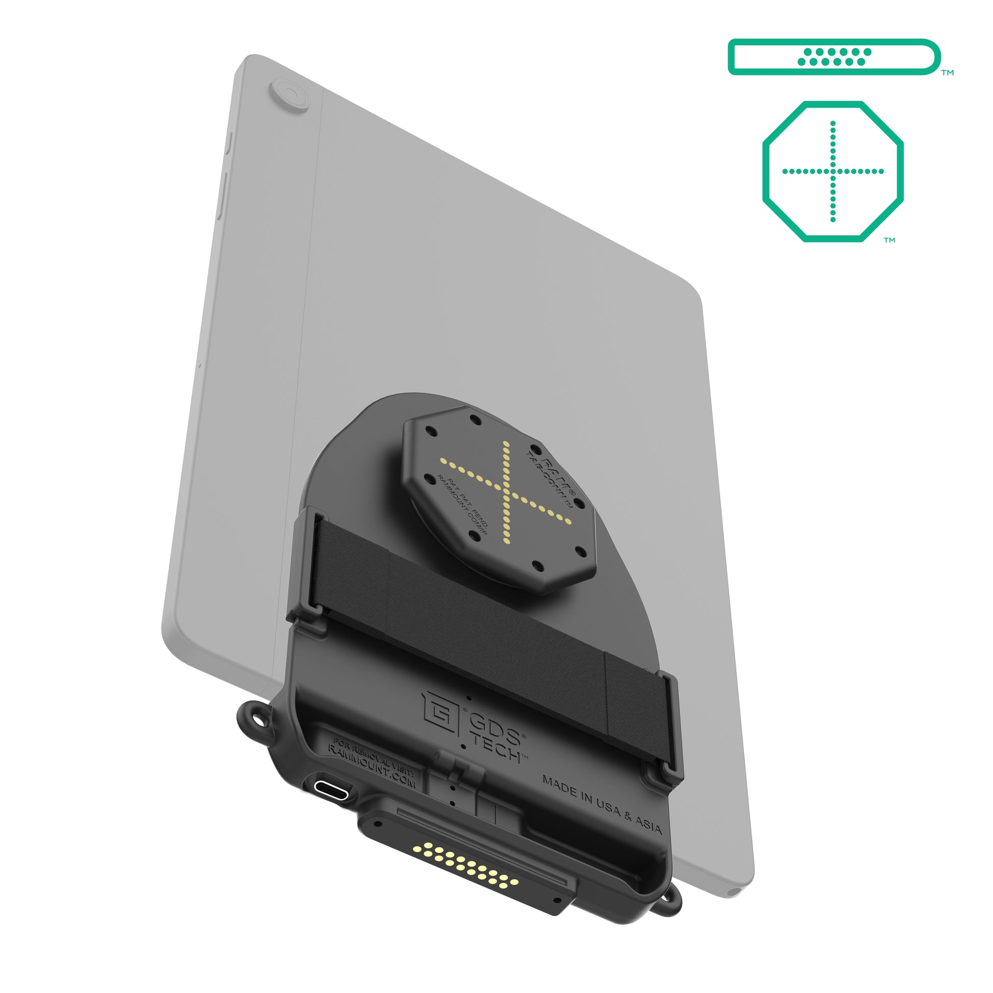 GDS® Tab-Conn™ for Tablets Without Case (D Shape & Rear Pogo Pads)