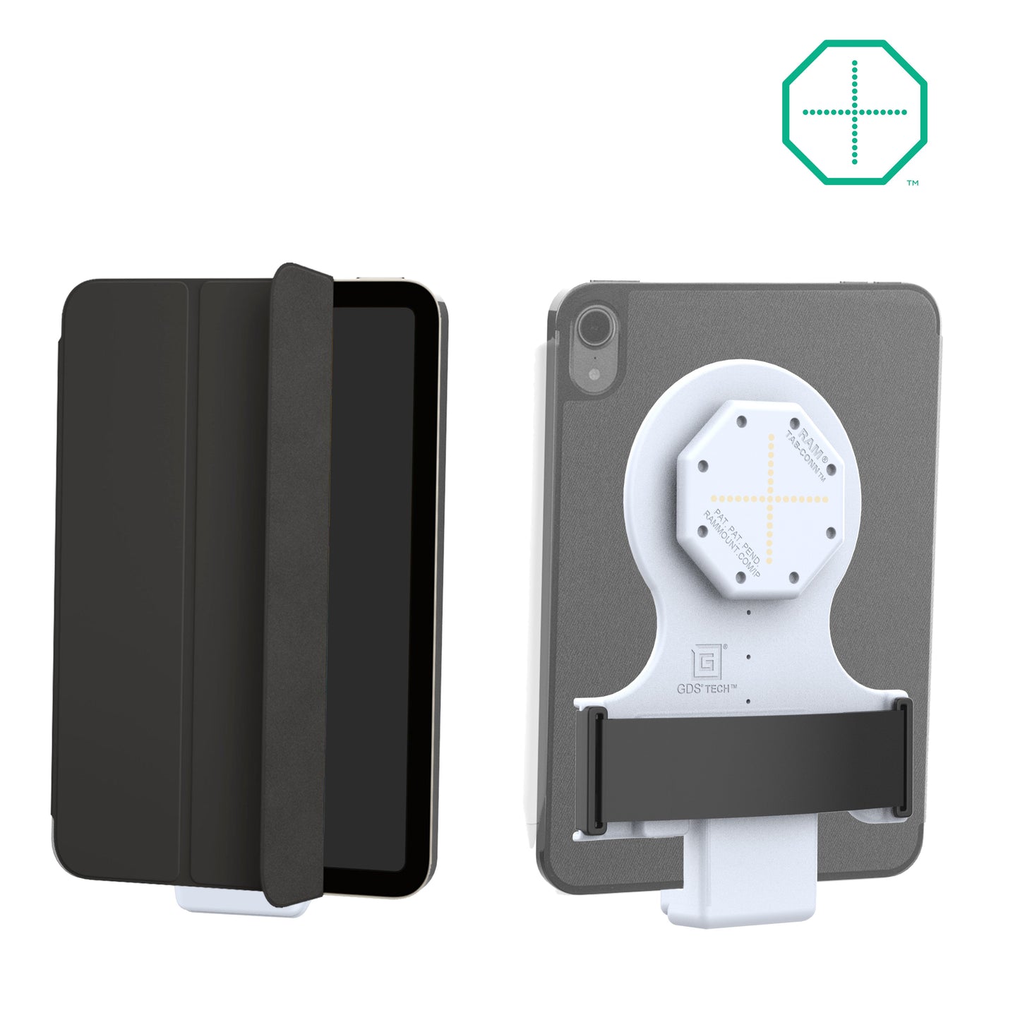 GDS® Tab-Conn™ for Folio Style Cases (Rear Pogo Pads) - Gray