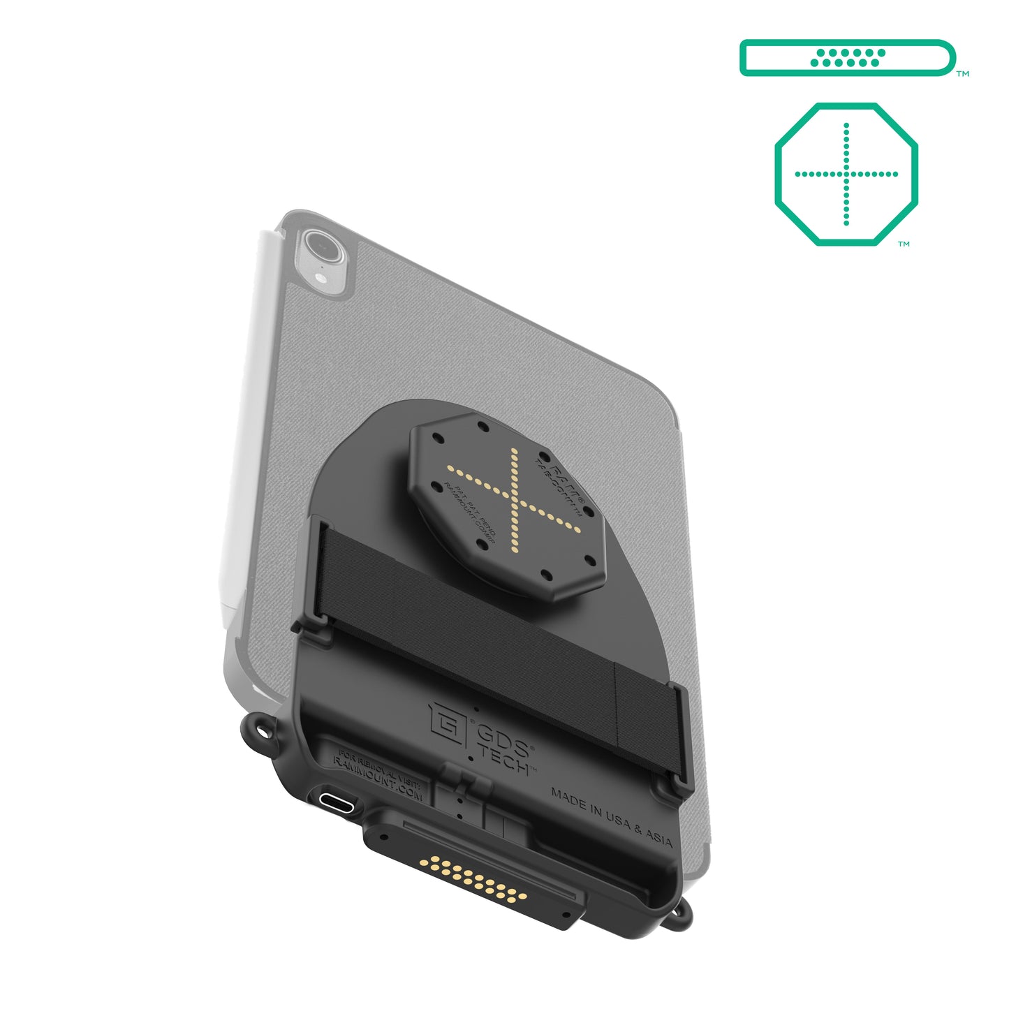 GDS® Tab-Conn™ for Folio Style Cases (D Shape & Rear Pogo Pads)