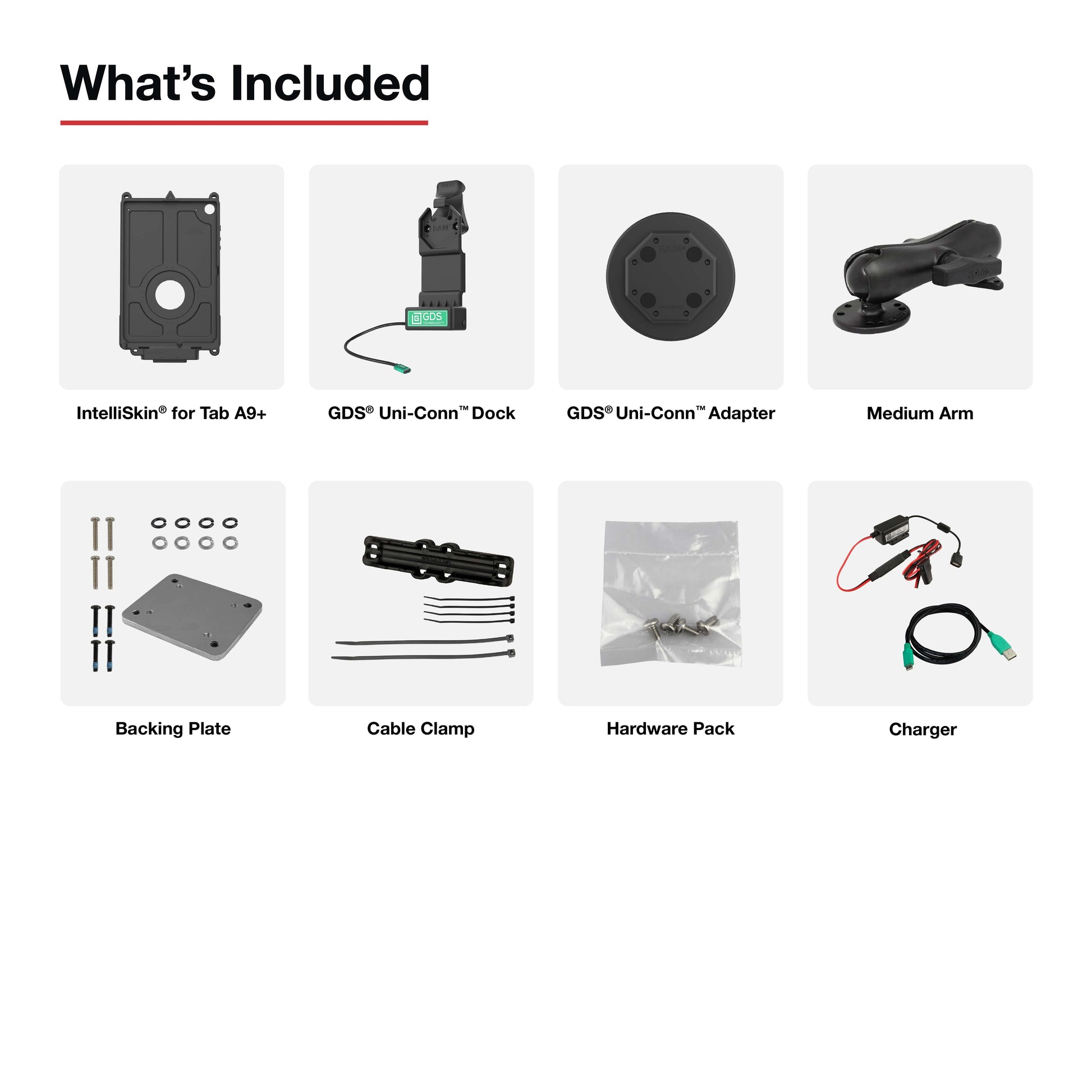 GDS® Uni-Conn™ Vehicle Bundle for Samsung Tab A9+