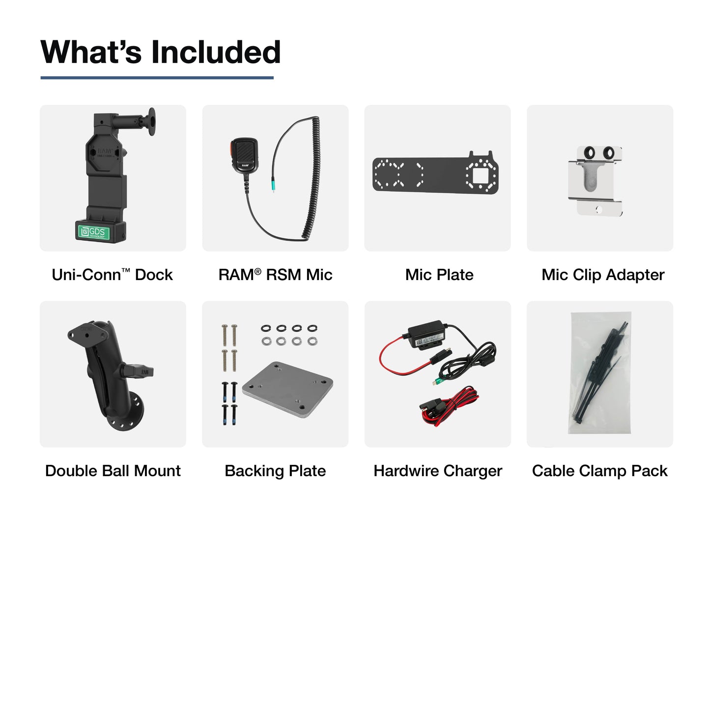 GDS® Uni-Conn™ PTT Remote Speaker Mic Bundle for Zello