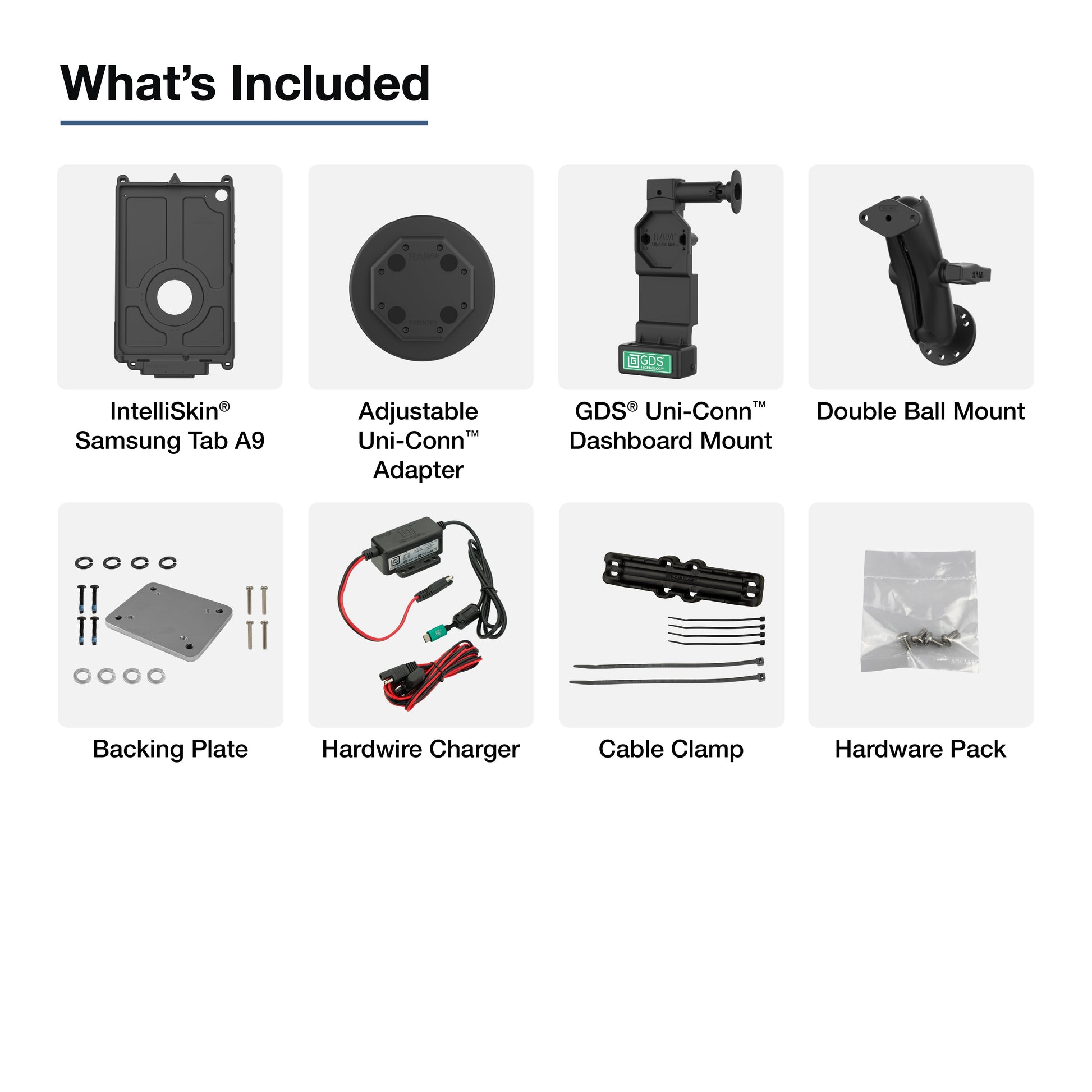 GDS® Uni-Conn™ Vehicle Bundle for Samsung Tab A11