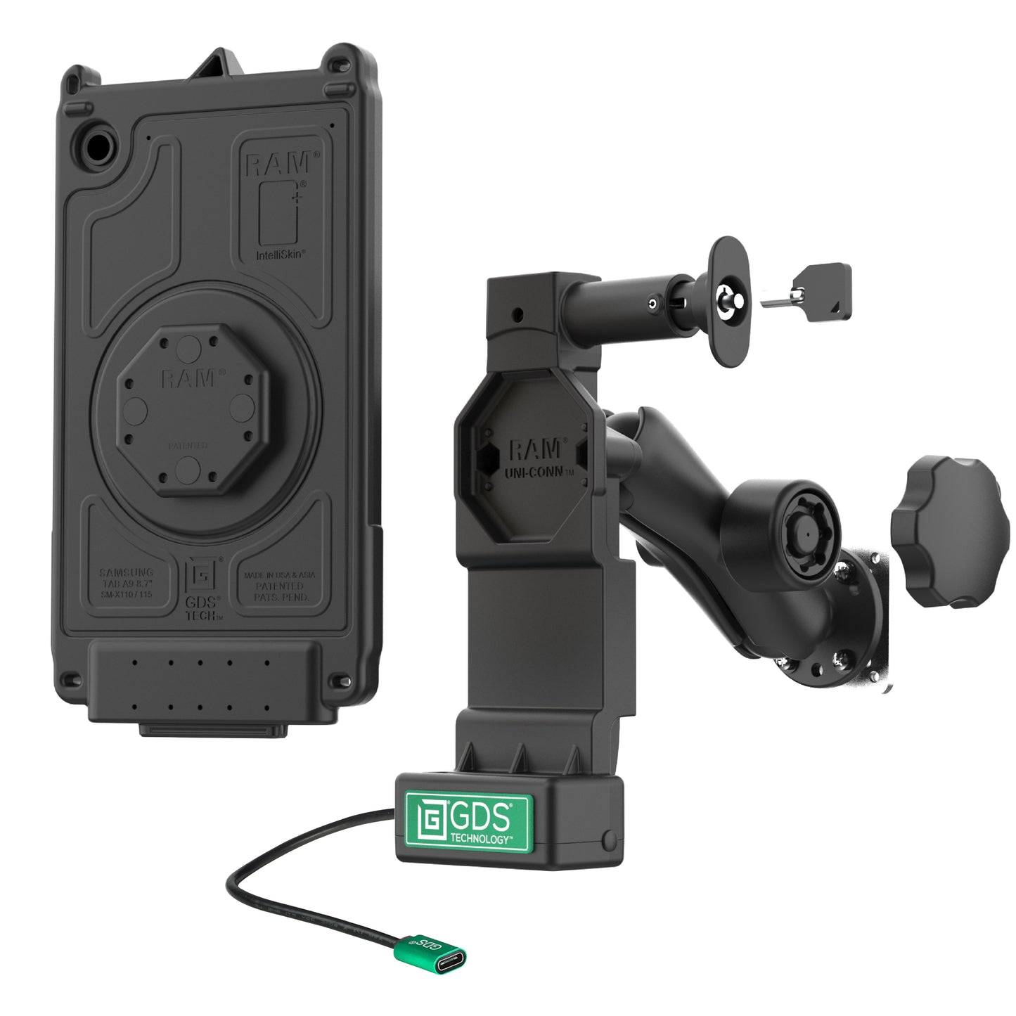 GDS® Uni-Conn™ Locking Vehicle Bundle for Samsung Tab A11