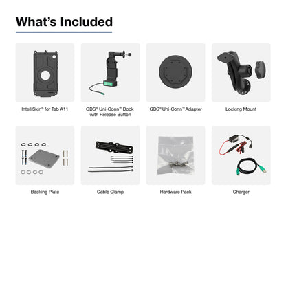 GDS® Uni-Conn™ Locking Vehicle Bundle for Samsung Tab A11