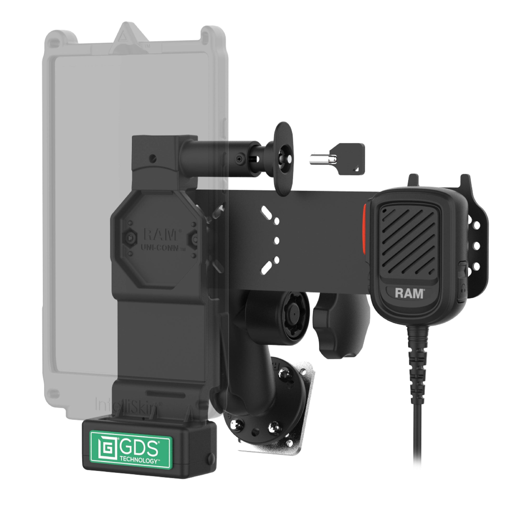 GDS® Uni-Conn™ Locking PTT Remote Speaker Mic Bundle for Zello