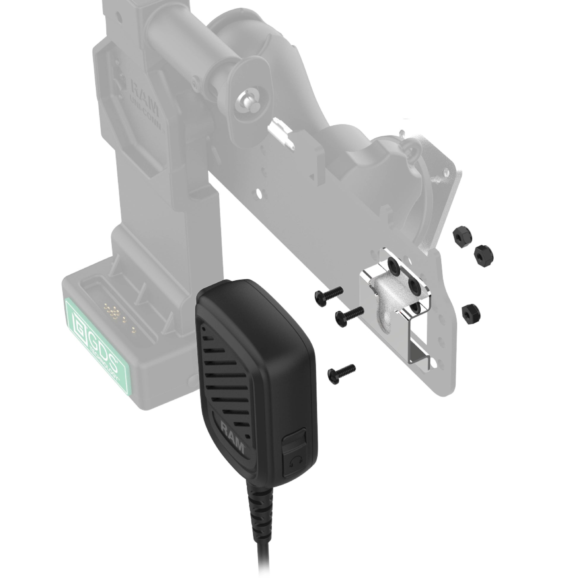 GDS® Uni-Conn™ Locking PTT Remote Speaker Mic Bundle for Zello