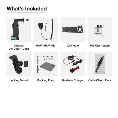 GDS® Uni-Conn™ Locking PTT Remote Speaker Mic Bundle for Zello