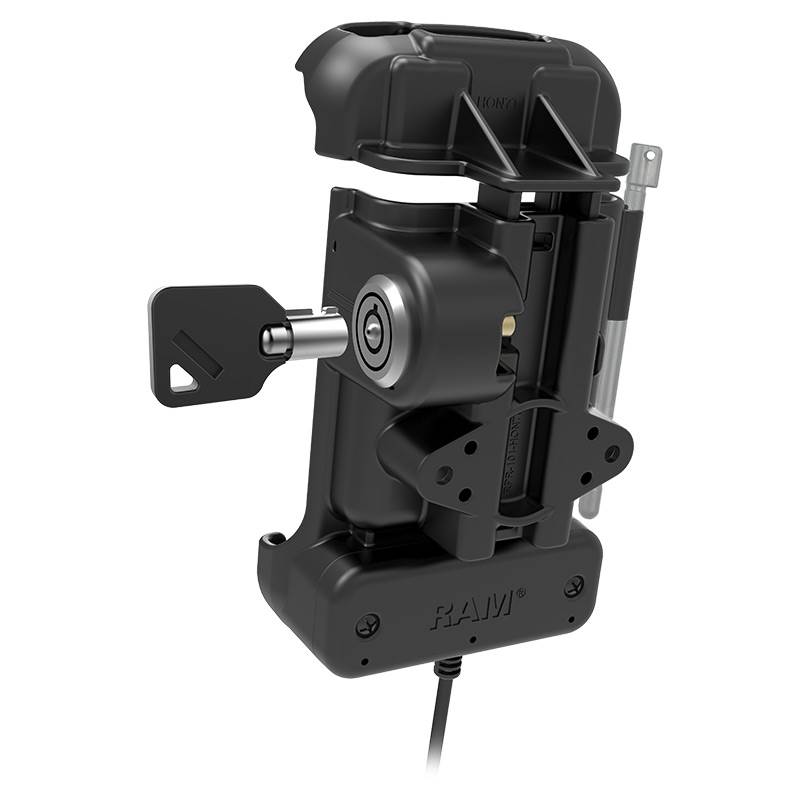 RAM Key-Locking Form-Fit Powered Dock f