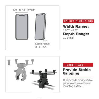 RAM-HOL-UN10-404-2U RAM X-Grip Large Phone Mount with L