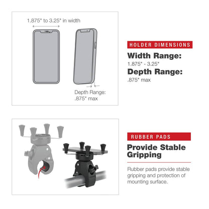 RAM-HOL-UN7-404-2U RAM X-Grip Phone Mount with Low-Prof