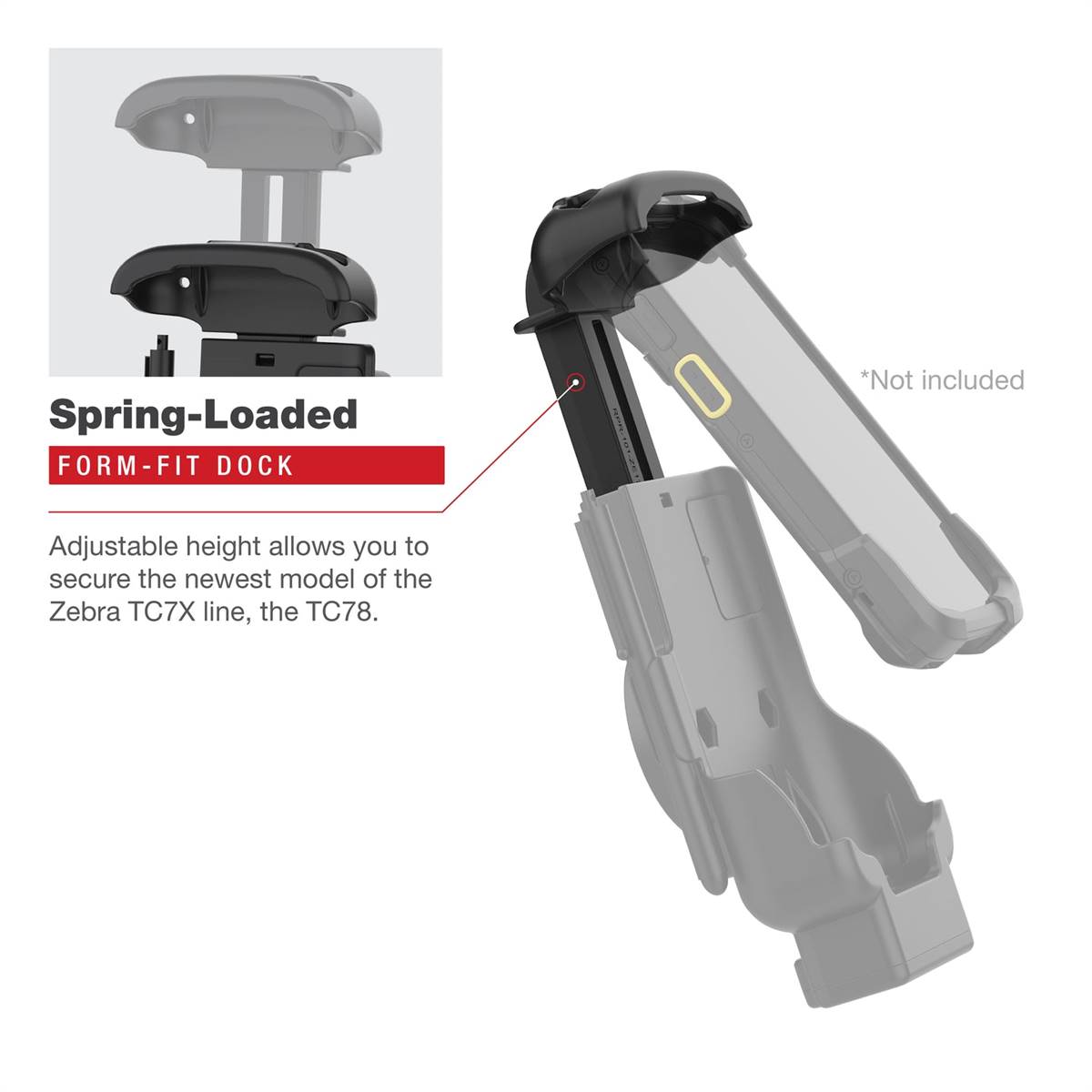 RAM Key-Locking Form-Fit Holder for